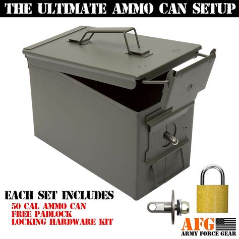 lockable steel ammo box|ammo box locking hardware kit.